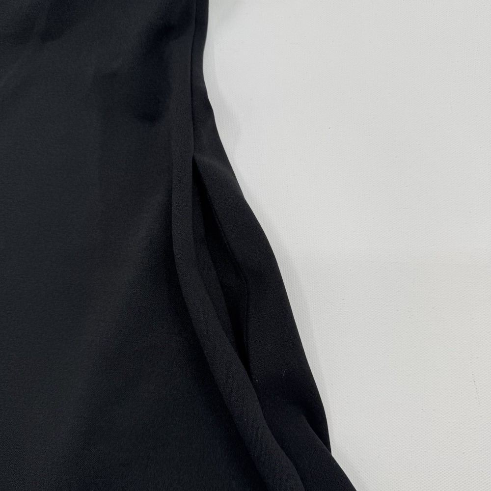 ModCloth Black Pinafore Overall Dress Adjustable Straps Size L - Picture 8 of 13